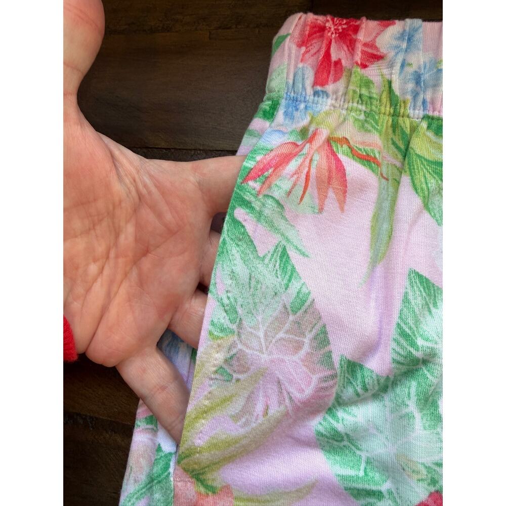 Tommy Bahama Tank PJ Set Size Medium Tropical Hibisus Floral Summer Vacation NWT - Picture 8 of 15